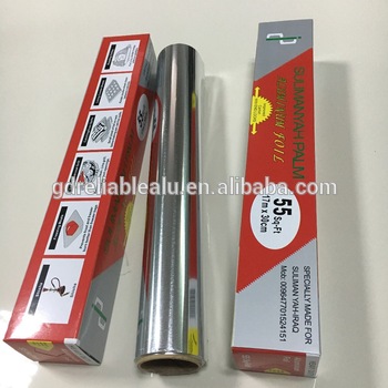 Food grade household &hotel use grease proof aluminum foil food wrapping colored aluminum foil paper