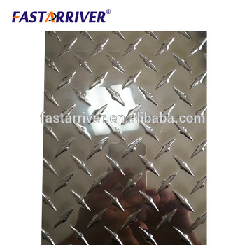 Steady quality different pattern embossed mirror finished aluminium diamond plate/sheet