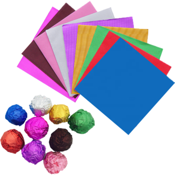 10cm*10cm Color Fine Grille Chocolate Wrapper Aluminum Foil
