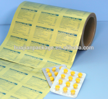 Printred aluminum foil for blister packing Food packing Medical package