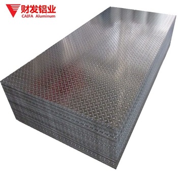 1050 1060 3003 5052 6061 10mm thickness tread checkered embossed printing aluminum sheet plate for floor bus