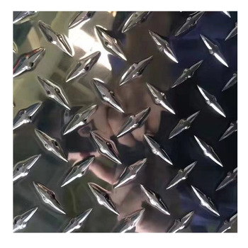 China factory price 3003 3004 bright propeller one bar diamond aluminium checker plate mill finish anti-resistance 